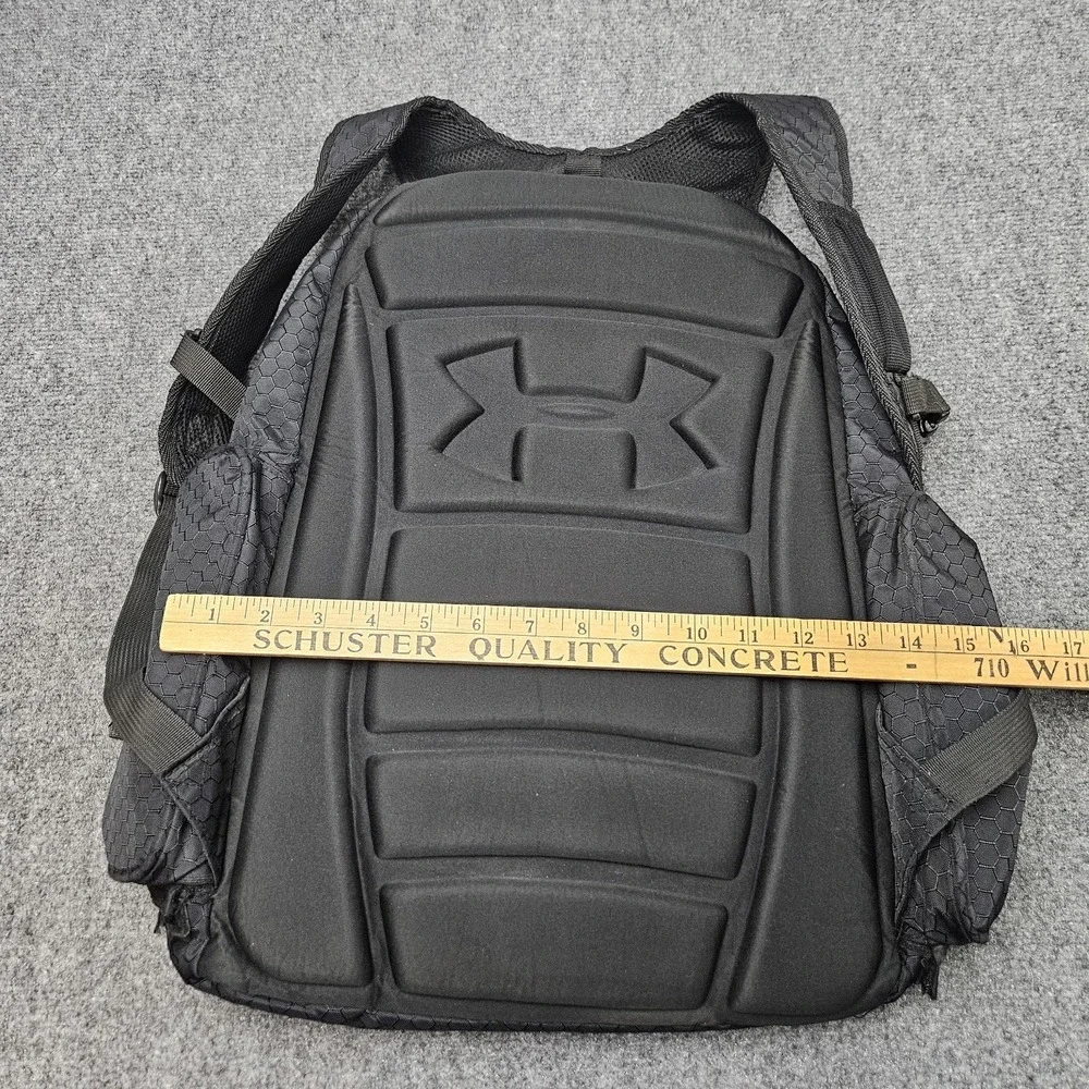 Under Armour Softball Backpack Black Hexagon Pattern Sports Gym Bag Baseball